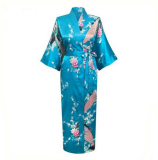 Kimono lung bleu