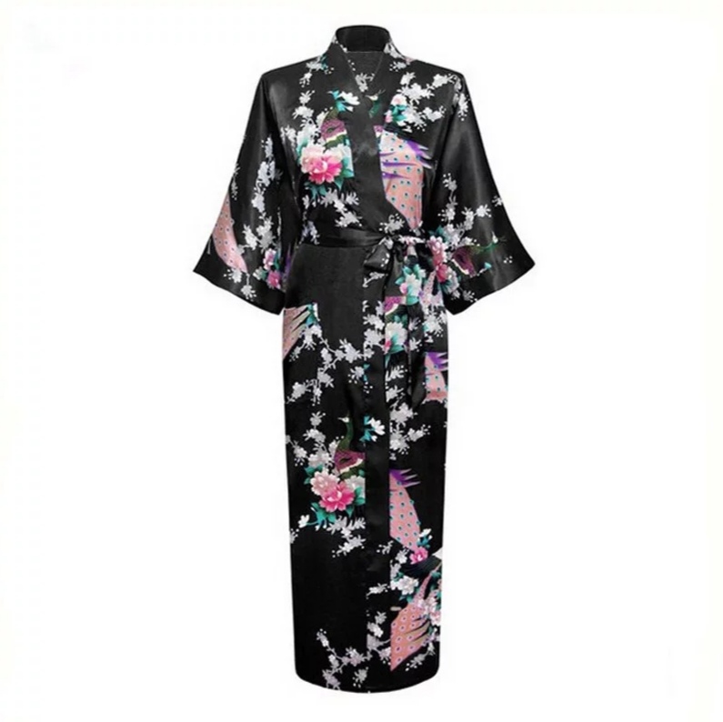 Kimono lung negru