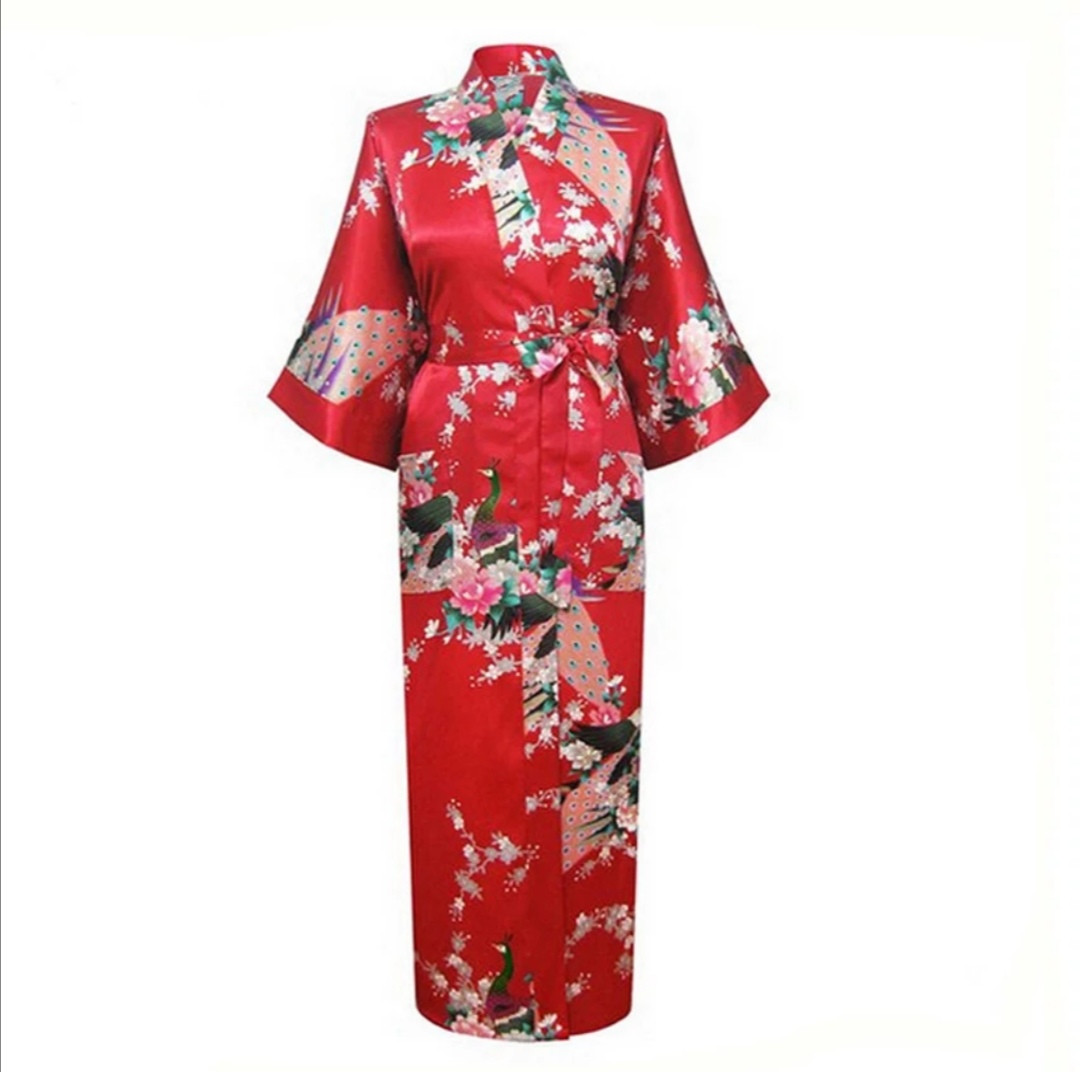 Kimono lung rosu