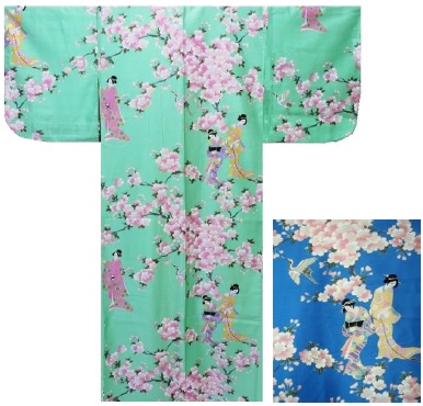 Kimono japonez - Cireș înflorit