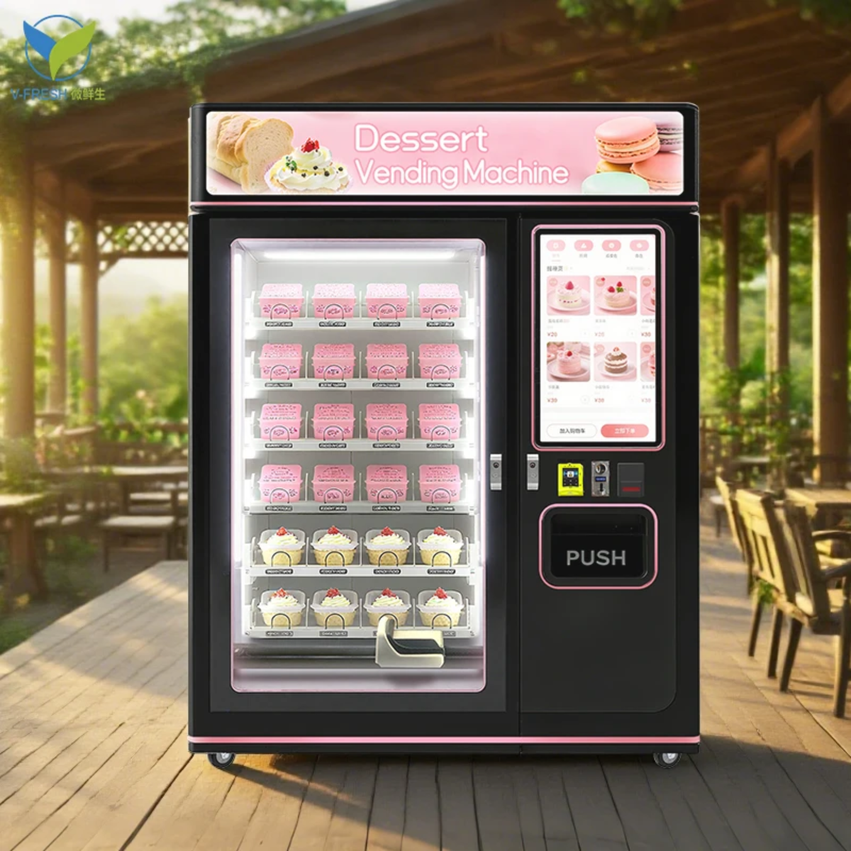 Automat inteligent de vending torturi - 24 sertare