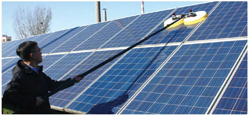 Perie electrica curatare panouri solare 
