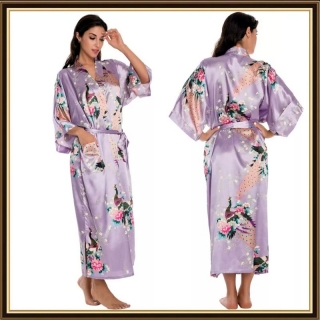 Kimono lung violet deschis
