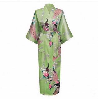 Kimono lung verde